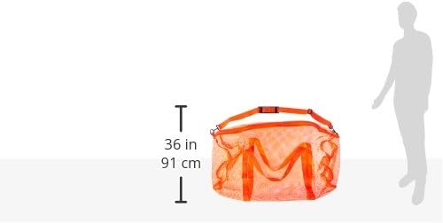 Champion Sports Mesh Duffle Bag – Oversized Breathable Gear Bag with Zipper & Shoulder Strap for Sports, Gym & Travel