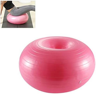 VBESTLIFE Fitness Donut, Exercise Donut Yoga Ball Workout Core Training Stability Ball for Yoga Pilates Balance Training with Inflatable Pump