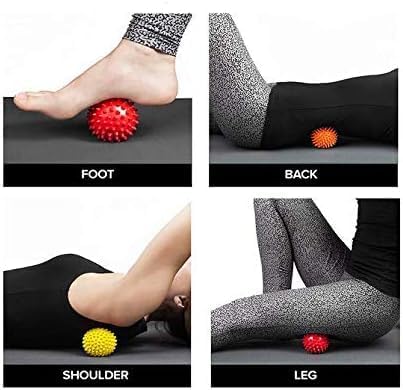 3Pcs Spiky Massage Balls Muscle Roller Massage Ball for Deep Tissue Muscle Recovery Plantar Fasciitis Back Shoulder Pain Relief Foot Muscle