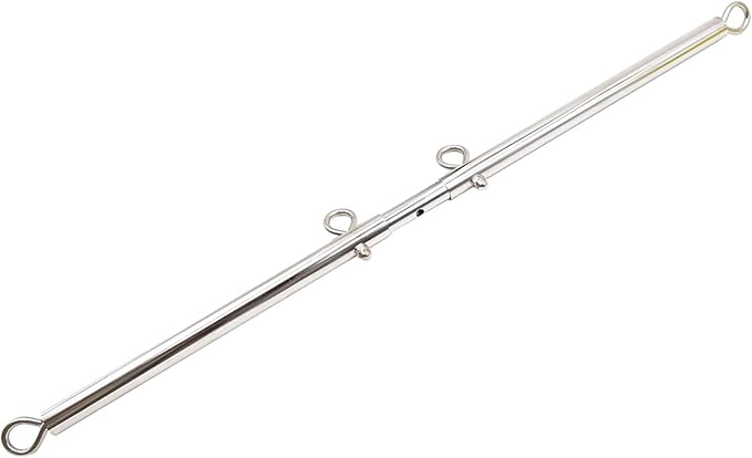 Stainless Steel Silver Adjustable Pilates Bar Set Sports Aid Training Fitness Gear (Silver A)