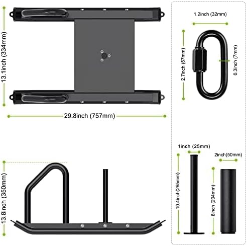 Kipika Weight Sled, Workout Sled, Fitness Strength Training Sled, Speed Training Sled for Athletic Exercise, Speed Improvement, Easily Through Obstacles, Suitable for 1" & 2" Weight Plate