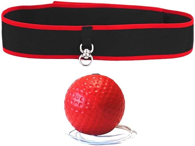 Boxing Reflex Ball Headband Adjustable Headband Boxing Gear Reflex Ball on String with Headband for Fitness MMA Kids Adults