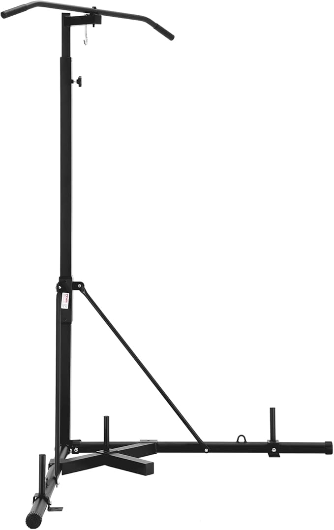 VEVOR 2 in 1 Punching Bag Stand, Steel Heavy Duty Workout Equipment,Freestanding Sandbag Rack,for Home Gym Fitness