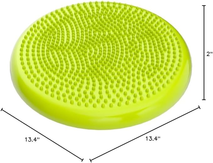 Trideer Wobble Cushion Core Balance Disc, Flexible Seating for Classroom Elementary, Wiggle Seat for Sensory Kids, Balance Pad with Inflation Pump