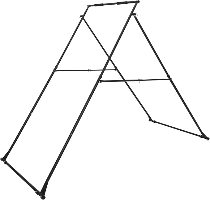VEVOR Yoga Stand Frame, Max 441-551 lbs Load Swing Stand, Triangular Structure Aerial Rig, Aerial Silk Stands with Yoga Hammock, Standard & Height-Adjustable Version