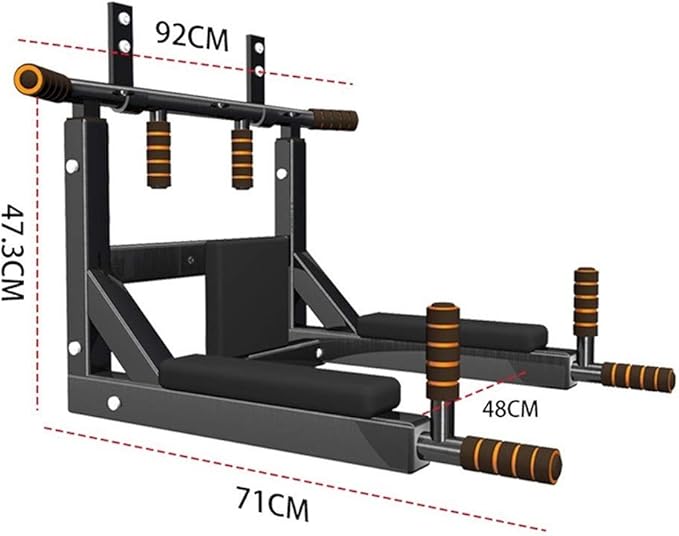 Wall-Mounted Pull-Up Bar, Multi-Function Extension Bar Exercise, Home Fitness Equipment, Movable, Load 200Kg