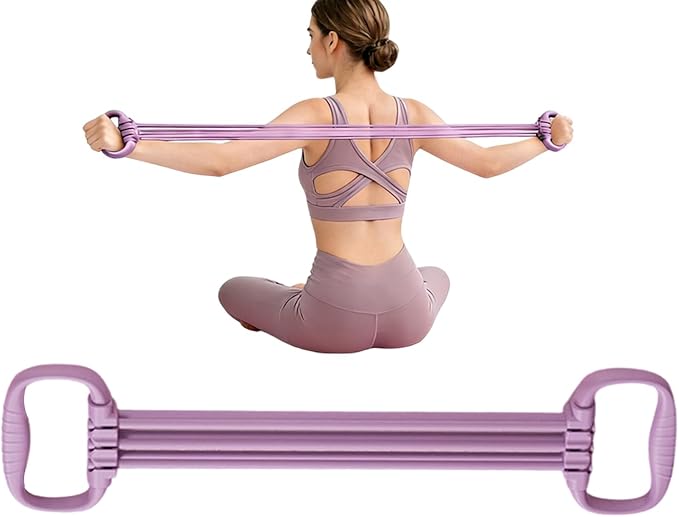 Fitness Resistance Bands Set, Strength Training Exercise Bands, Elastic Workout Tubes with Handles, Portable Home Gym Equipment, Full Body Training Kit, for Yoga Studio Outdoor Park Beach Hotel School