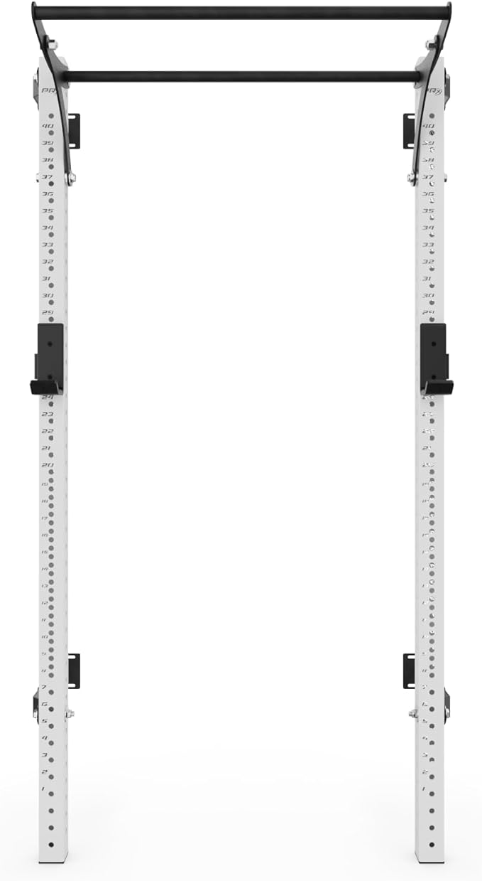 PRx Performance Profile® PRO Squat Rack 3x3 with Kipping or Multi-Grip Pull Up Bar, 89" or 95" Uprights As Seen On Shark Tank Wall Mounted Home Garage Gym Exercise System