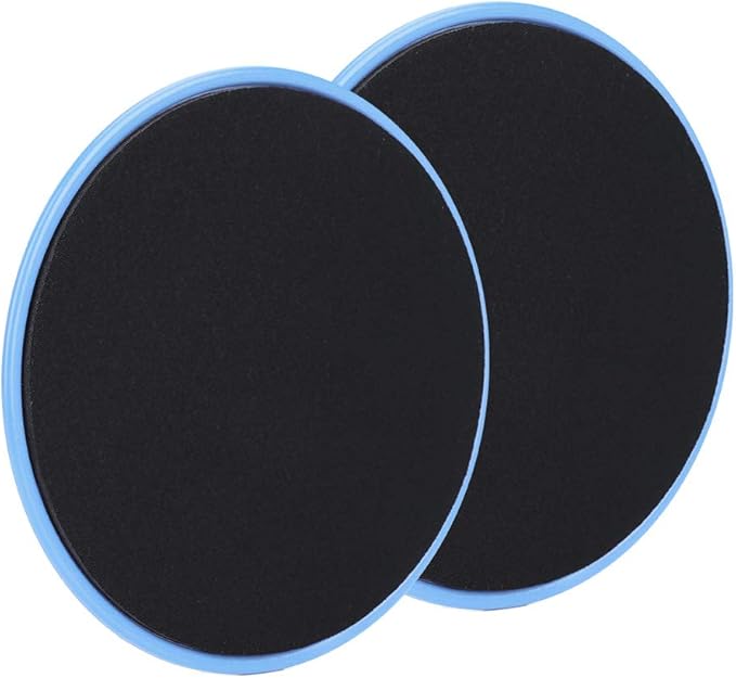 Exercise Sliding Discs 2 Pack | Core Sliders for Full Body Workout/Home Gym/Yoga | Gliding Discs for Carpet, Wood & Tile Floors | Lightweight Activity Equipment for Men & Women