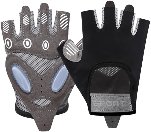 INOGIH Unisex Non-Slip and Durable Workout Gloves Sports Fitness Gloves for Weight Lifting Cycling, Gym, Training
