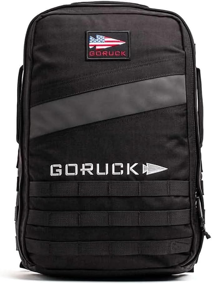 GORUCK Rucker 4.0 20L Black - Purpose Built Rucking Backpack, Military Weight Training Rucksack w/Ruck Plate Pocket and Extra Padded Straps