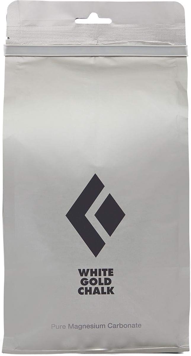 BLACK DIAMOND White Gold Chalk | 100% Magnesium Carbonate | Superior Grip & Moisture Absorption for Rock Climbing & Training | Loose or Refillable Variations