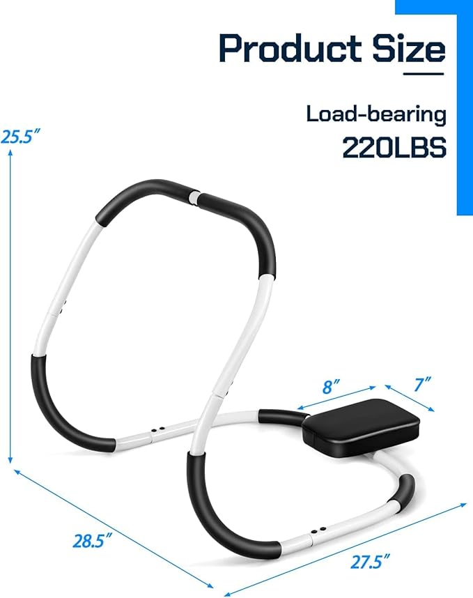 Ab Machine Exercise Equipment, Portable Sit up Machine for Core Strength, Study Ab Crunch Machine, Ab Roller for Abdominal Workout Exerciser & Trainer