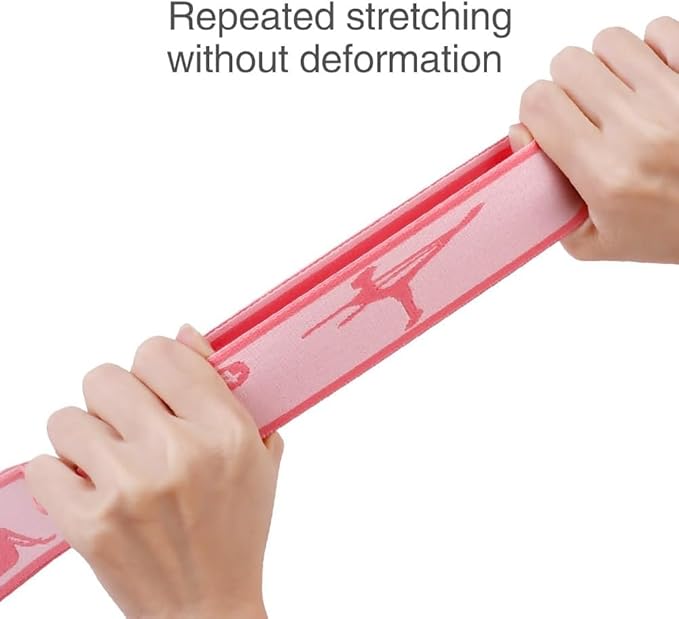 2 PCS Kids Stretching Strap - 8-Loop Adjustable Stretch Bands for Dance, Ballet, Yoga, Gymnastics Workout, Children‘s Fitness Equipment, Stretching Resistance Bands and Home Flexibility Training