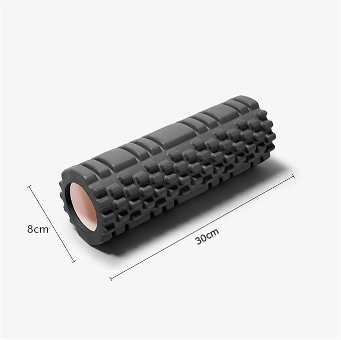 High Density Foam Roller for Muscle Massage - Pain Relief for Back, Legs, and Arms(Black)