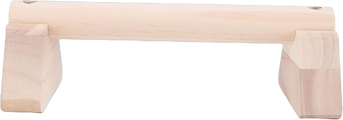 Focket 2 Pcs Wood Push Up Bars, Wooden Parallettes Bars with Non Slip Pads, Pushup Handles Calisthenics Equipment for Handstand Training, Home Fitness Equipment for Men Women