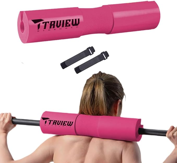 Barbell Pad for Squats, Lunges and Hip thrusts Great for Squats, Lunges, Hip Thrusts, Weight Lifting & More - Fit Standard and Olympic Bars Perfectly