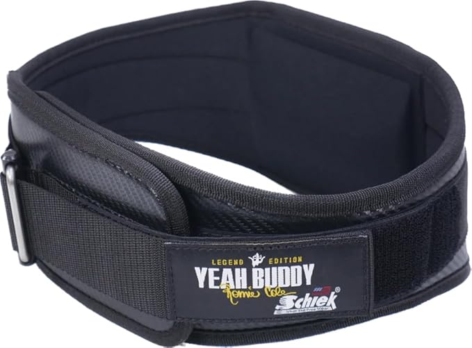 Schiek Sports Ronnie Coleman 4006 Weightlifting Belt - Lumbar Support Weight Lifting Belt - Carbon Fiber and Nylon