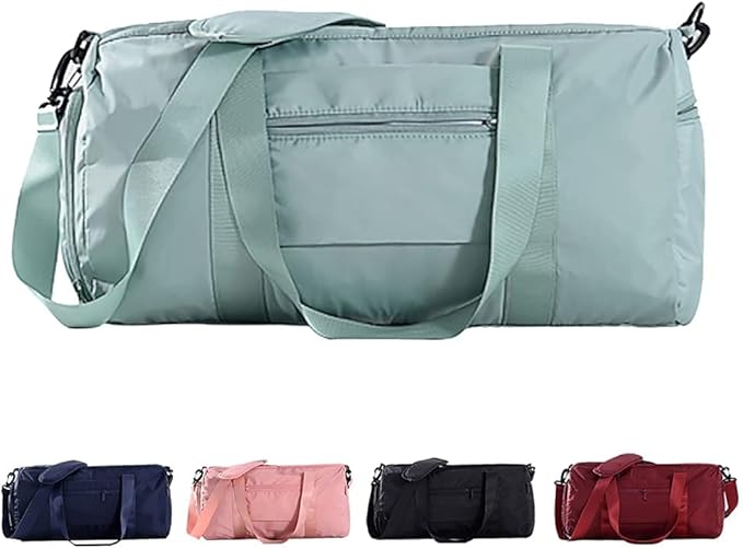 Sports Gym Luggage Travel Bag for Men and Women, Sports Gym Bag, Exercise Duffel Bag, Large Capacity and Light to Carry, Waterproof and Dirt-resistant Foldable Travel Bag ,Gear Green