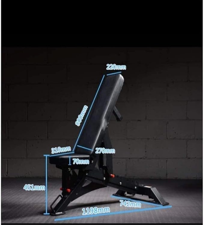 Weight Bench Home Gym Benches Dumbbell Bench Adjustable 90°Flat Weight Bench,Foldable Sit Up Bench,Dumbbell Bench Workout Bench Fitness Chair Gym Stool
