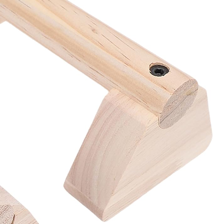 Focket 2 Pcs Wood Push Up Bars, Wooden Parallettes Bars with Non Slip Pads, Pushup Handles Calisthenics Equipment for Handstand Training, Home Fitness Equipment for Men Women