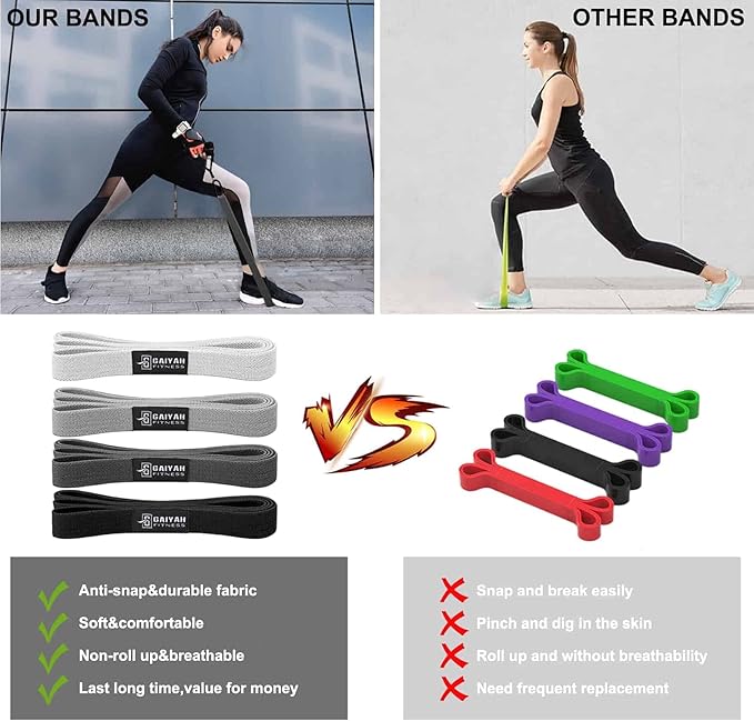 Long Bands for Working Out - Long Resistance Bands for Women Long Workout Bands Long Resistance Bands for Working Out Long Loop Resistance Bands Large Loop Resistance Bands Body Bands for Working Out