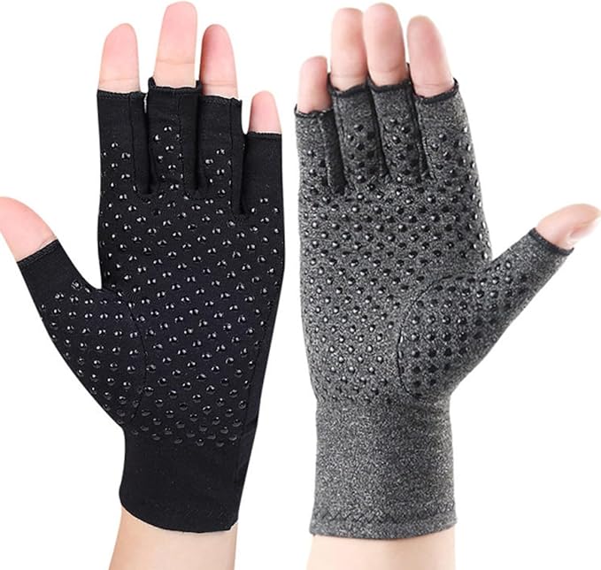 Cycling Half Finger Gloves Black High Elastic Non-Slip Exercising Gloves with Wrist Support for Fitness Training and Outdoor Riding, Size L (19.5-21.5cm)