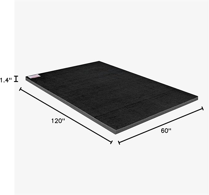 FlooringInc's Rollout Carpet Top Cheer Mat, Perfect as a Gymnastics Mat, Tumbling Mat or Portable Cheerleading Gym Mats for Home Workouts and Practice