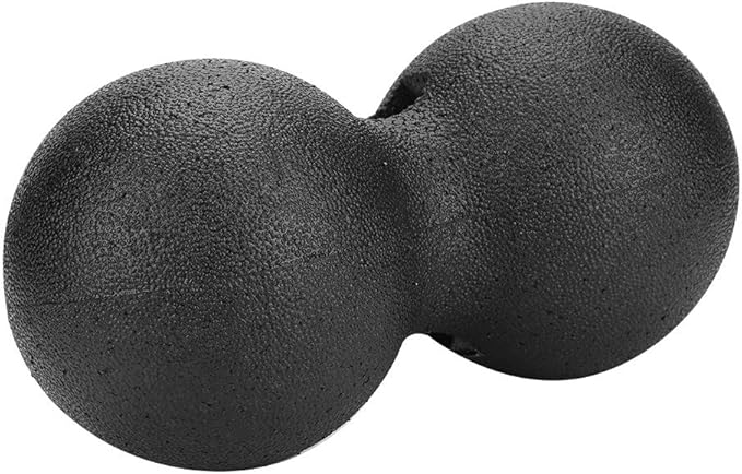 Dioche EPP Foam Roller and Massage Ball Set for Yoga and Muscle Stress Relief - Ergonomic Design, HighDensity Structure for All Body Types, Rehabilitation and Recovery Tool (24x12cm Double Ball)