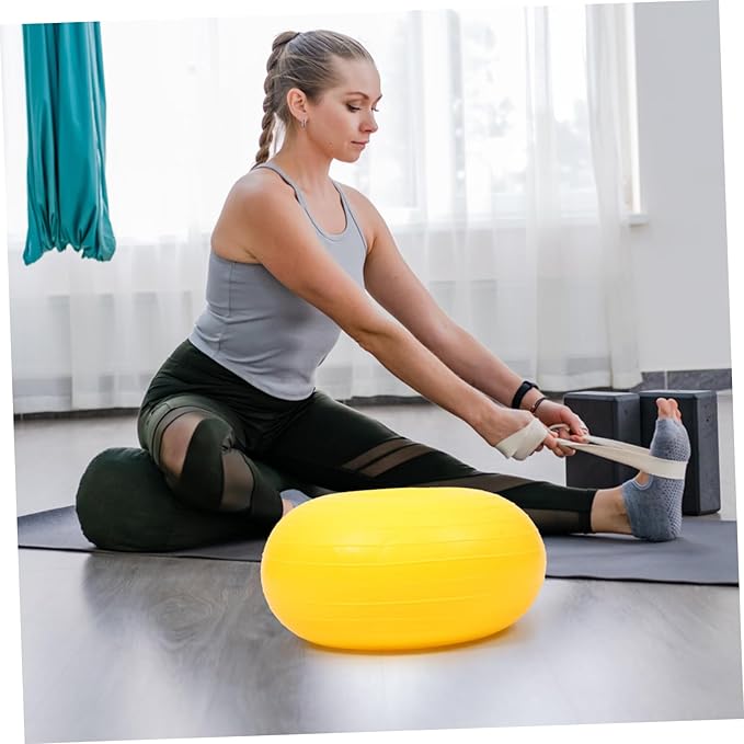 Portable Reusable Core Ball for and Yoga Lightweight Exercise Ball for Strengthening and Balance Training for Core Muscle Workouts