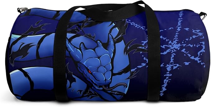 Anime Gym Bag for Women Men - Large Capacity Waterproof Workout Fitness Travel Sports Bags Fashion Street Camping ExpandaCLe Carry On Duffle Bag For Couple (Blue Susano) PTY