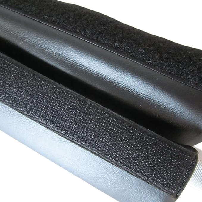French Fitness FF-PBP Polyurethane Barbell Pad – Thick Cushion Support with Velcro Fastener, Waterproof, Non-Slip PU Shell for Squats, Hip Thrusts & Weightlifting – Fits Standard Bars