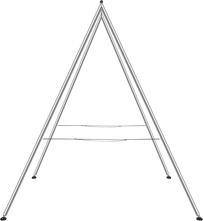 VEVOR Yoga Stand Frame, Max 441-551 lbs Load Swing Stand, Triangular Structure Aerial Rig, Aerial Silk Stands with Yoga Hammock, Standard & Height-Adjustable Version