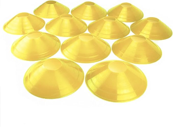 Crown Sporting Goods Set of 12 Soft Plastic Field Disc Cones