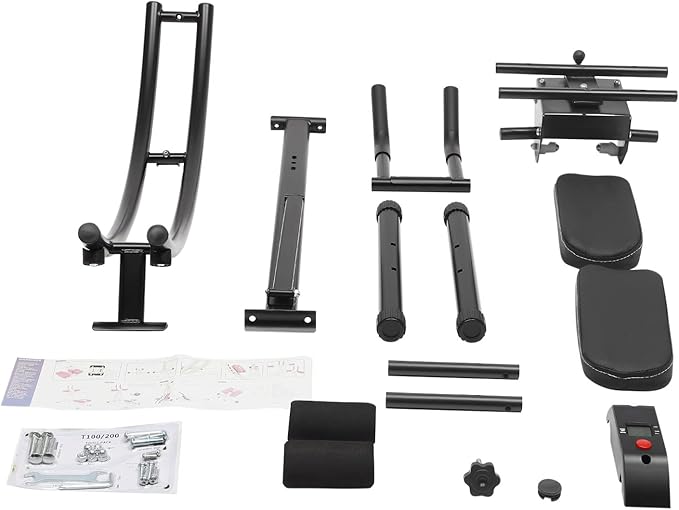 180° Rotatable Ab Machine Ab Trainer Fitness Core & Abdominal Exercise Equipment Abs Workout Roller Arc-Shaped Dual Track Core Workout Tool Equipment for Home Gym