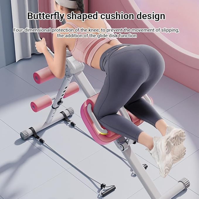 Ab Workout Equipment,6 in 1 Workout Equipment,Home Gym Equipment,Fitness equipment, Foldable, Knee Protection, Pulling the rope,WorkoutFor Stomach Workout,For Women/Men(350LB)