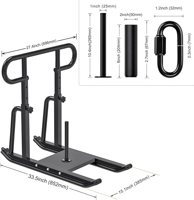 Kipika Weight Sled, Workout Sled, Fitness Strength Training Sled, Speed Training Sled for Athletic Exercise, Speed Improvement, Easily Through Obstacles, Suitable for 1" & 2" Weight Plate