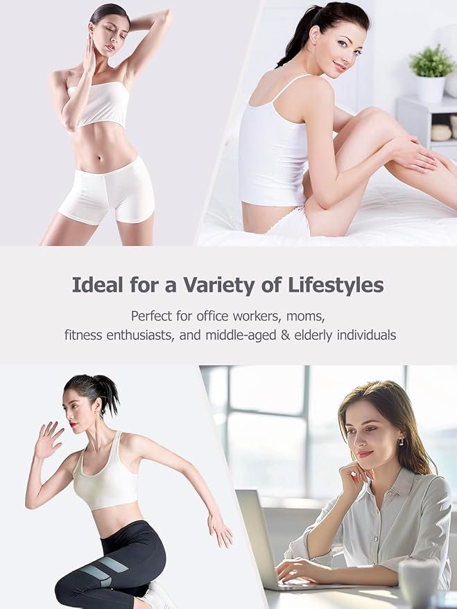 Lymphatic Drainage Massager & Anti Cellulite Massage Tool, Helps Reduce Stretch Marks & Cellulite, for Legs, Arms & Belly, Body Sculpting Machine with Microcurrent, Light, Heat & Vibration