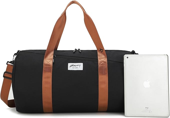 BE SMART Waterproof Mens Gym Bag with Shoe Compartment, Duffle Bag with Wet Pocket for Men, Lightweight Large Sport Carry On Duffel Bag With Tpu Pocket for Travel, Sports, Fitness & Workout