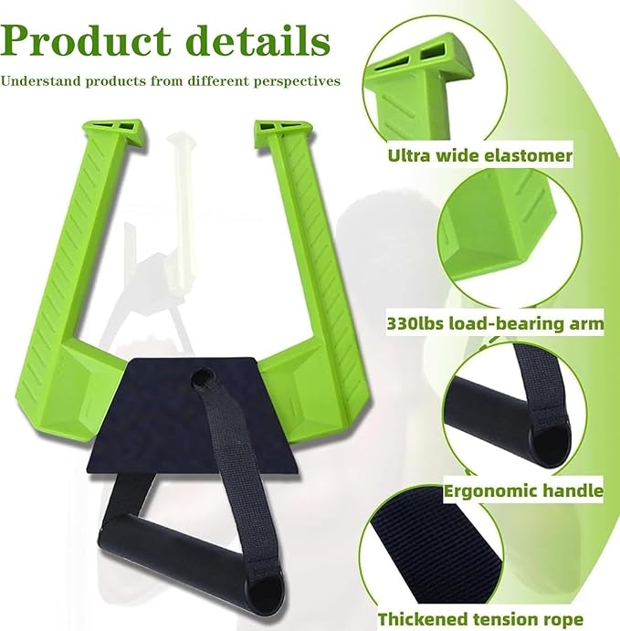 Portable Pull Up Bar - Adjustable Doorway Home Gym with 330lbs Capacity - No Screw Installation for Workout Anywhere - Lightweight Travel Fitness Equipment