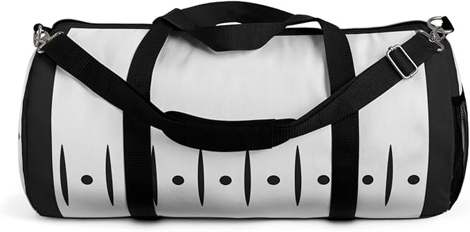 Anime Gym Bag for Women Men - Large Capacity Waterproof Workout Fitness Travel Sports Bags Fashion Street Camping ExpandaCLe Carry On Duffle Bag For Couple (White Byaku) PTY