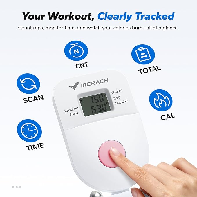 MERACH Dual Track Ab Machine, Adjustable Ab Trainer Machine, Ab Workout Equipment for Home Gym, Ergonomic Arc Track for Better Abs, Foldable Workout Machine for Full Body Workout Home Exercise (Black)