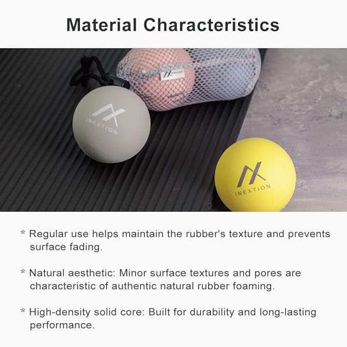 Therapy Massage Balls (2-Pack), High-Density Fascia Balls for Targeted Muscle Relaxation & Daily Recovery - 50D & 65D Hardness Options (Serene Gray + Serene Gray (65D+65D))