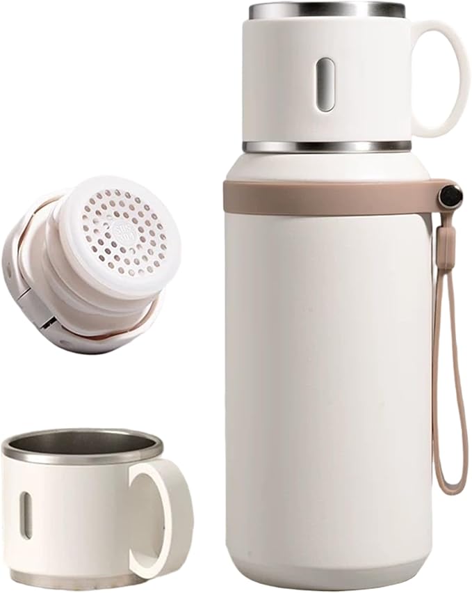 Insulated Water Bottle Tumbler Large Capacity Stainless Steel Insulated Water Bottle for Gym Classroom Office Hot and Cold Drink Container