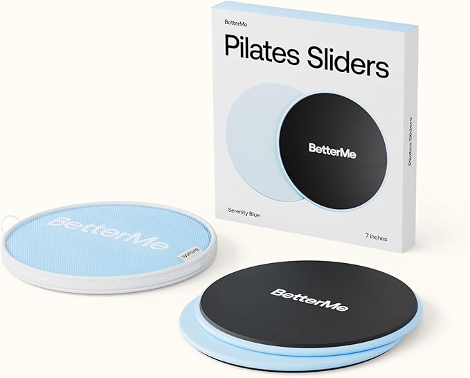 BetterMe Pilates Sliders β Dual-Sided Exercise Sliders for Core Training β Compact Workout Gliders for Home Fitness, Abs & Full Body Workouts