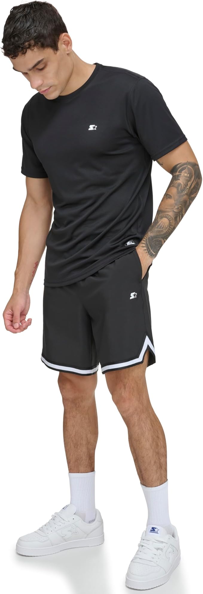 Starter Men's Quick Dry Short Sleeve Lightweight UPF Active Top