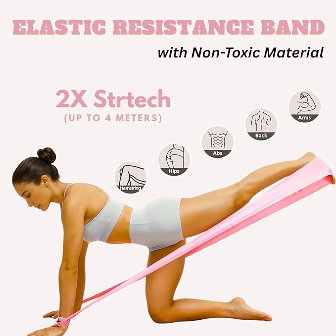 Pilates Kit, Home Pilates Kit with Pilates Ring and Ball Set, 14-Piece Full Body Pilates Equipment Set with Resistance Bands, Sliders, Ankle Weights & Grip Socks for Home Workouts
