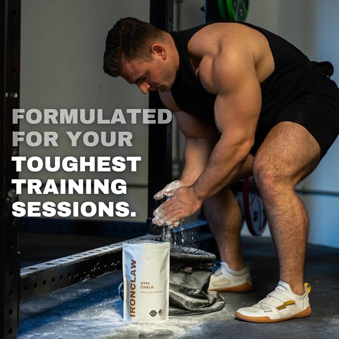 Ironclaw Gym Chalk - 10oz. Premium Gym Chalk for Powerlifting, Weightlifting, Crossfit, Strongman | Used by World Champion Powerlifters | Anti-Slip, Long-Lasting Performance for Maximum Lifts
