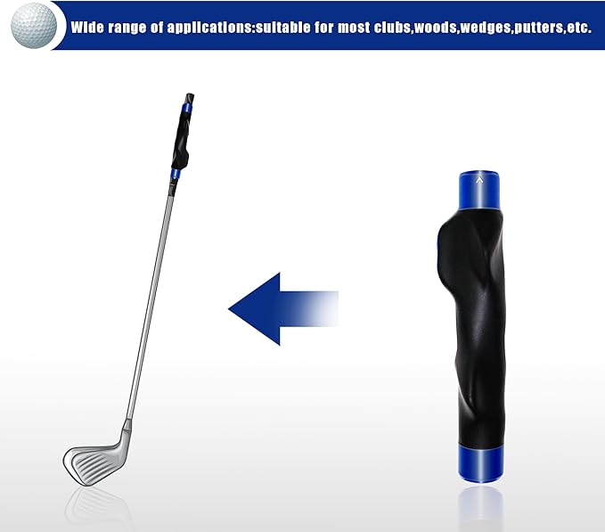 Golf Grip Trainer Right Handed Golf Club Grip Training Aid for Beginners & Pros, Grip Strength Trainer, Golf Swing Trainer Practice Grip Corrector