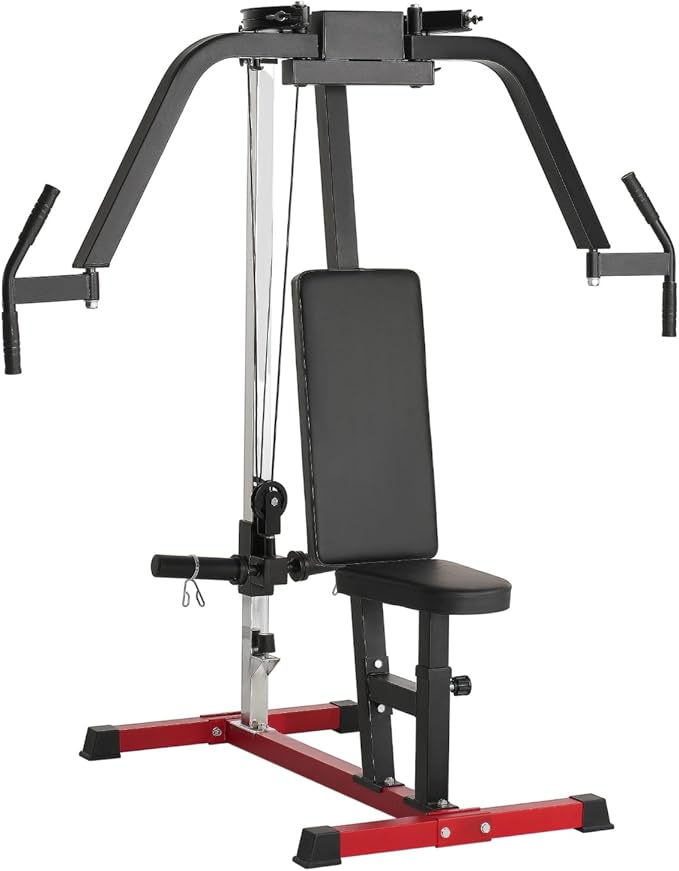 VEVOR Chest Press Machine, Bench Press Set, Adjustable Flat Incline Bench with Independent Converging Arms, Upper Chest Equipment, Fitness Home Gym Equipment Chest